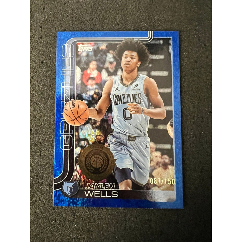 Jaylen Wells - 2025-26 Topps - Blue Sandglitter #087/150 - Picture 1 of 2